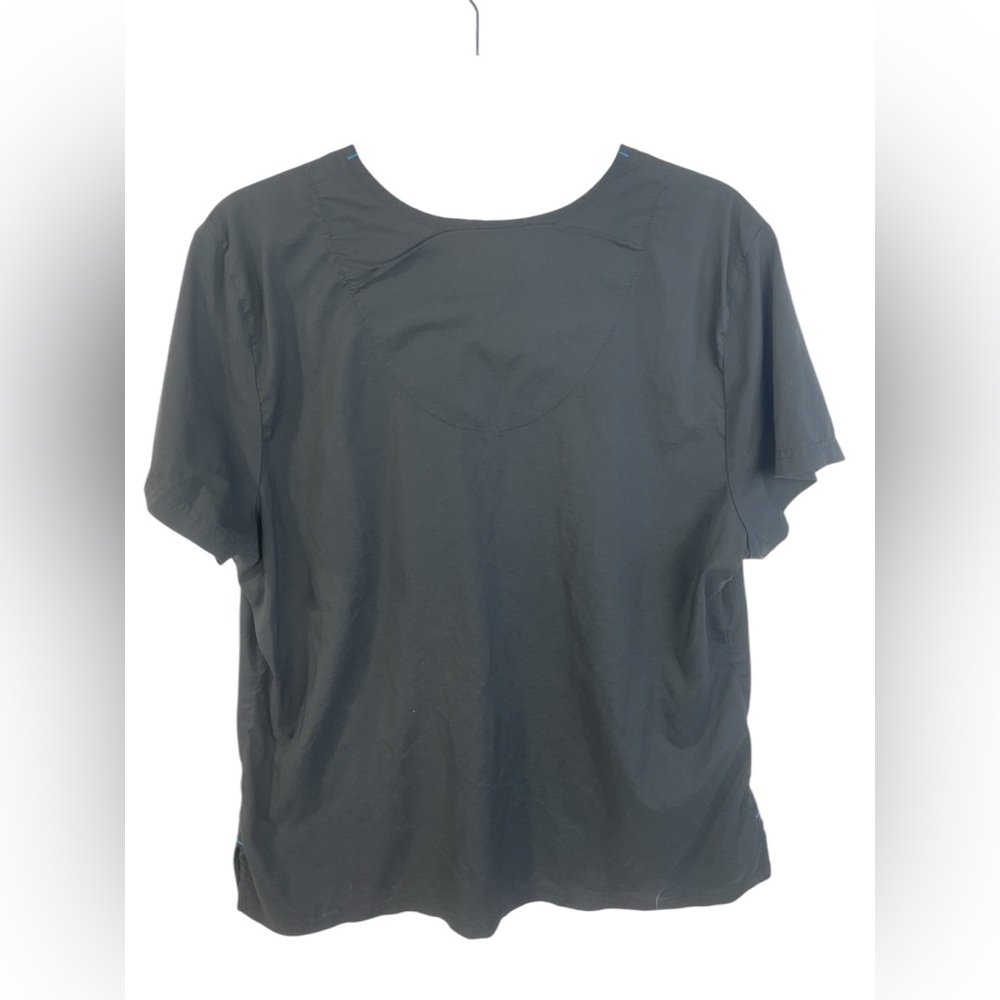 Koi Basics Medical Scrub V-Neck Black Top XL Women’s GUC - Picture 2 of 16